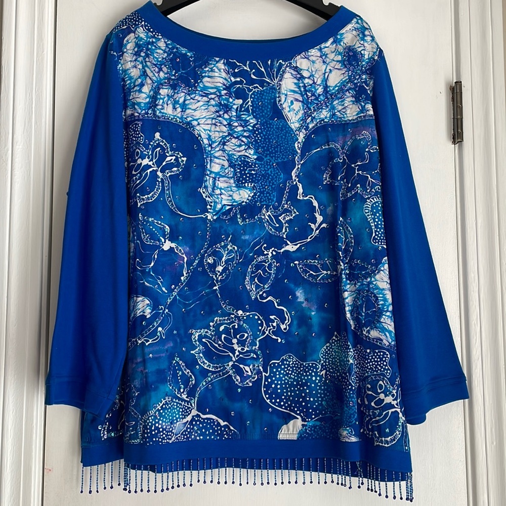 Diane’s Essentials Beaded Tunic Top 1X